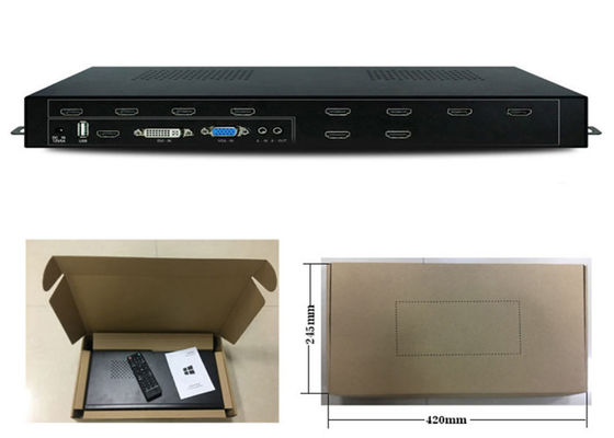 1 voerde 9 outputhdmi splitser met Video de Muurcontrolemechanisme van de muurfunctie 1x9 HDMI met in 3x3
