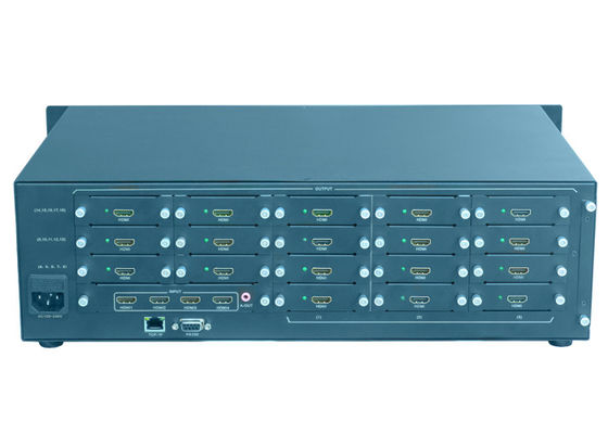 voerde Video de Muurcontrolemechanisme 4 van 4K 60HZ LCD HDMI-Signaal Output 16 in