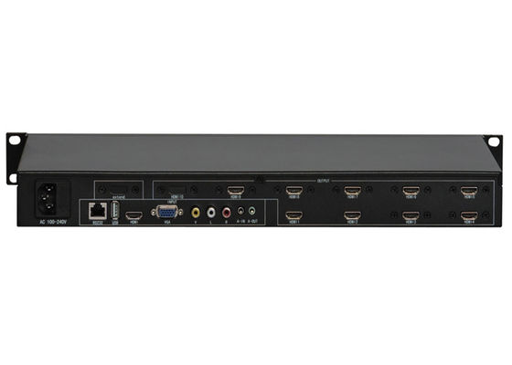 Van de de Muursplitser van IRL 3X3 LCD Video het Controlemechanismeuitrusting met Verre het Gevalessentiële controle van RS232