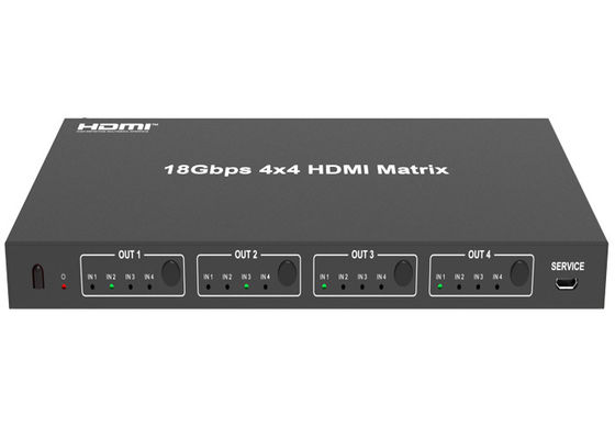De micro- Matrijshdmi Switcher van USB 18Gbps 4x4 de Ontvanger van IRL
