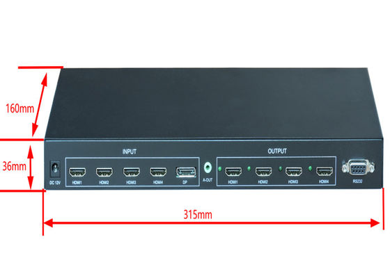 de Matrijsswitcher van 4x4 HDMI
