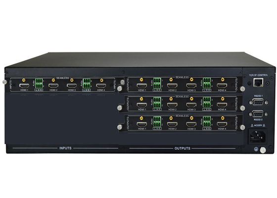 Modulaire Video de Matrijsswitcher van 4x12 met de Controle van IRL Ethernet RS232