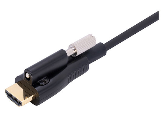 EMI RFI HDMI Vezel Optische Kabel met de Super Snelheid van de Schroefsteun 18G