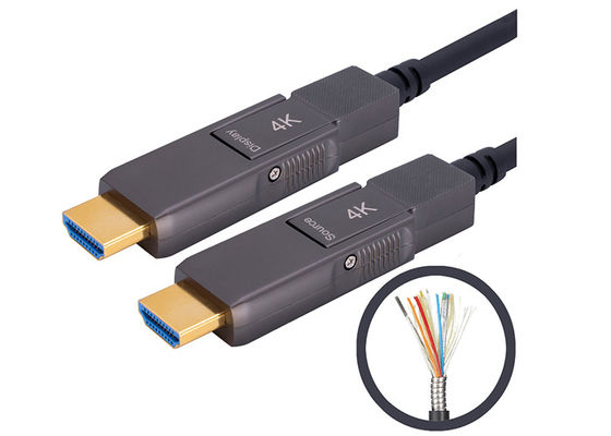 Het gepantserde Actieve van de Vezel Optische Kabel van 200CU 4k HDMI Type D aan Type D