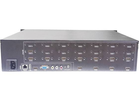 Zwart Video de Muurcontrolemechanisme 1 van 1080P HDMI 1U LCD voerde Output 12 in