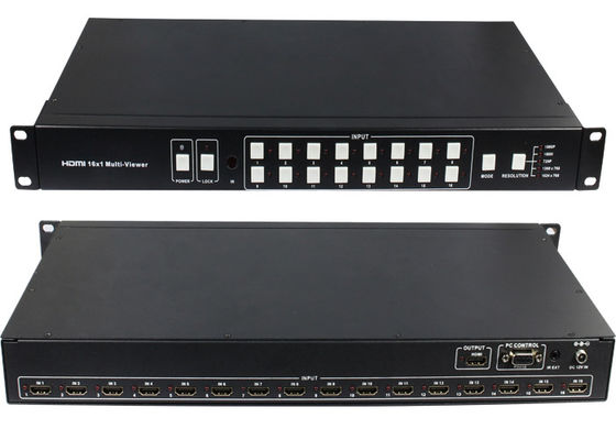 16 voer 1 Output 16 havens HDMI Multiviewer met Naadloze Switcher in