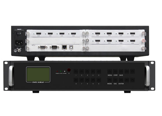 4 in 8 uit Video de Muurcontrolemechanisme With Central Control van HDMI 4x2 2x4