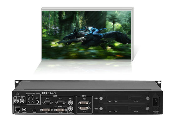 1HDMI 1 voert VGA 2 BNC 2 DVI-Output LEIDENE Muurbewerker met 1U-Omhulsel in