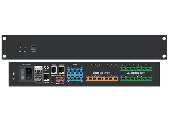 dante controlemechanisme van het de monitor het audio digitale volume van de netwerkstudio dsp