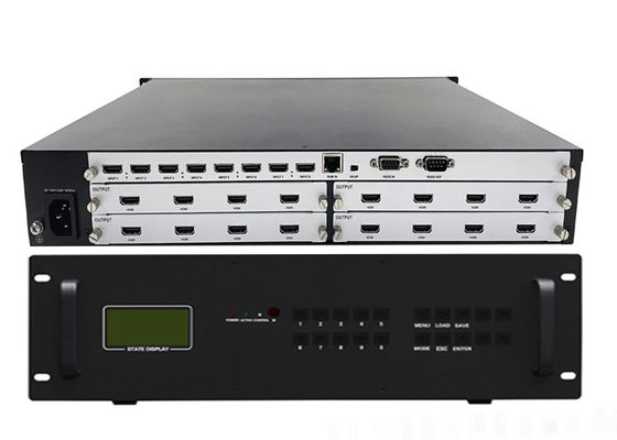 Modulaire videowandcontroller en videowandprocessor met 3840x2160 60Hz, IP-besturingsmodus en dubbele voeding