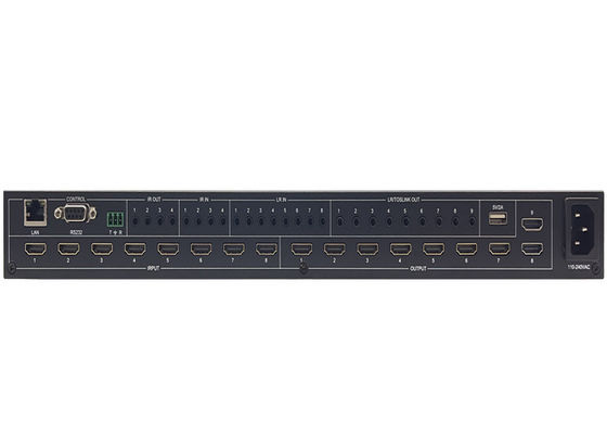 6x6 8k 8 x 8 HDMI Matrix Switcher HDMI Matrix 18 Gbps naadloze verbinding