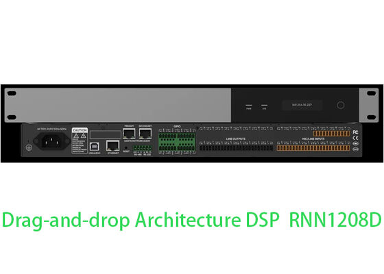 DSP voor vergaderruimte Digitale Audioprocessor Dante Audio Matrix | Hot Backup Stabiele Werking