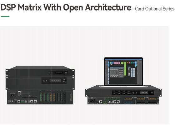 VINCAN Modular Audio DSP Matrix met open architectuur, 64x64 Network Audio en modulaire I/O kaarten