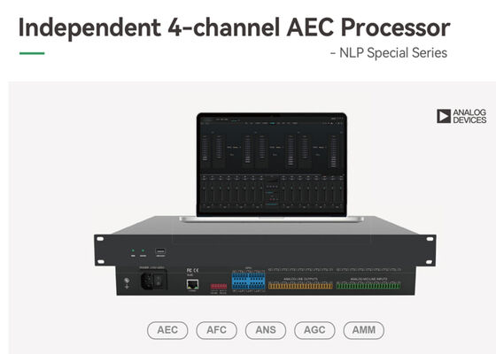 VINCAN NLP88-AEC 4-kanaals AEC Audio DSP-processor met USB-audio en automatische mixing voor conferentieruimtes